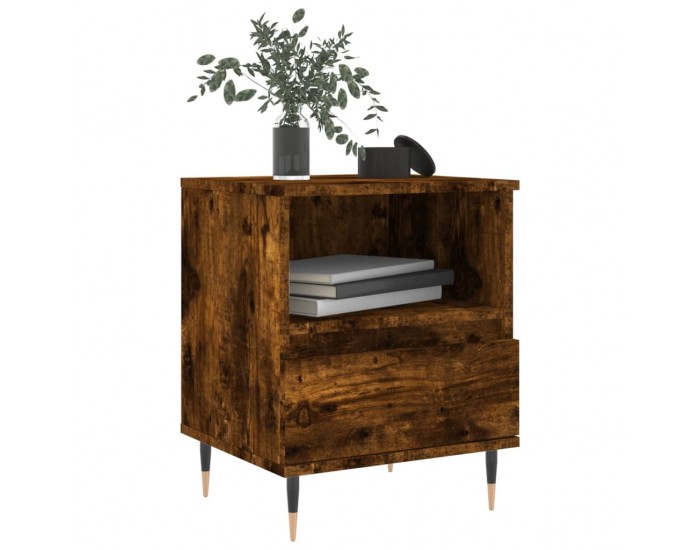 Sonata H Нощно шкафче опушен дъб 40x35x50 см инженерно дърво