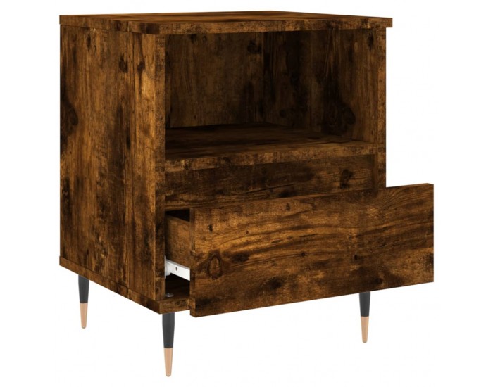 Sonata H Нощно шкафче опушен дъб 40x35x50 см инженерно дърво