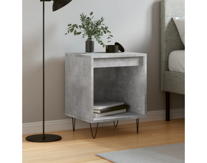 Sonata H Нощно шкафче бетонно сиво 40x35x50 см инженерно дърво