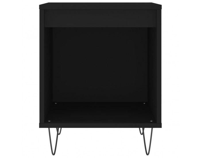 Sonata H Нощно шкафче, черно, 40x35x50 cm инженерно дърво