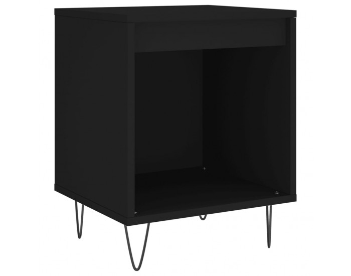 Sonata H Нощно шкафче, черно, 40x35x50 cm инженерно дърво