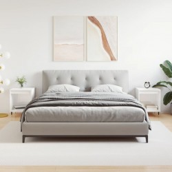 Sonata H Нощни шкафчета, 2 бр, бял гланц, 40x35x50 см, инженерно дърво - Нощни шкафчета