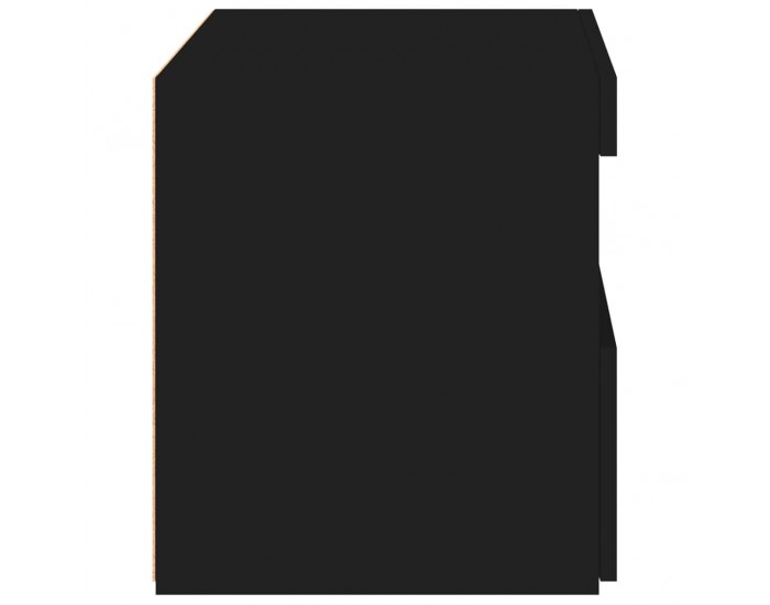 Sonata H Нощни шкафчета с LED осветление, 2 бр, черни, 50x40x45 см