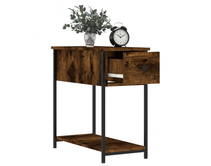 Sonata H Нощно шкафче, опушен дъб, 30x60x60 см, инженерно дърво