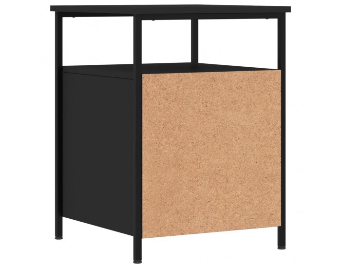 Sonata H Нощно шкафче, черно, 44x45x60 см, инженерно дърво