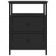Sonata H Нощно шкафче, черно, 44x45x60 см, инженерно дърво