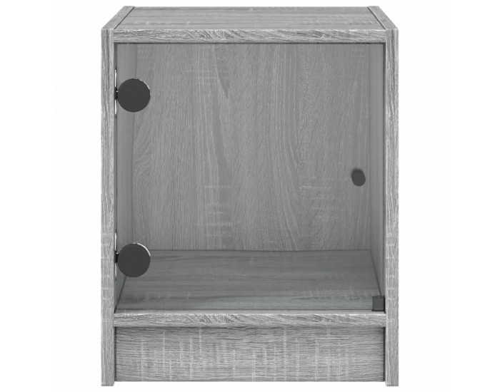 Sonata H Нощно шкафче със стъклена врата сив сонома 35x37x42 см