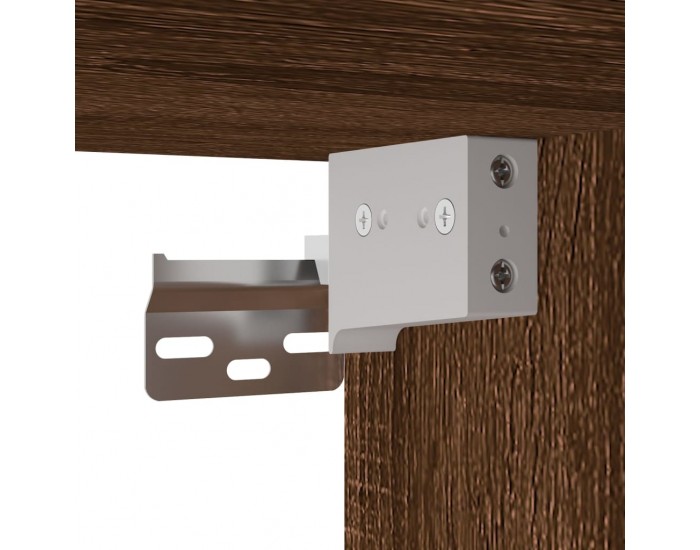 Sonata H Нощно шкафче със стъклена врата кафяв дъб 35x37x35 см