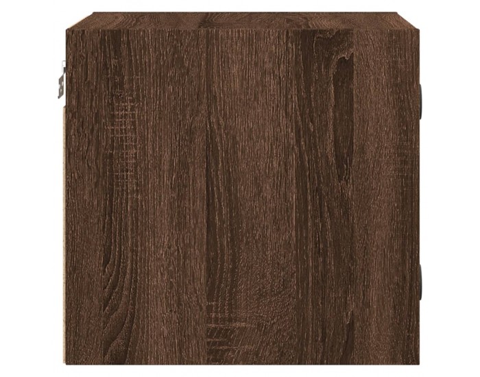 Sonata H Нощно шкафче със стъклена врата кафяв дъб 35x37x35 см