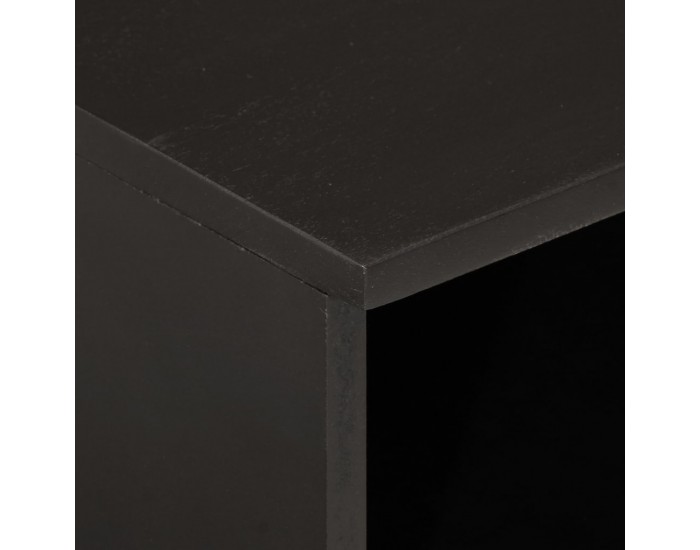 Sonata H Нощно шкафче, черно, 40x33x46 см, мангово дърво масив