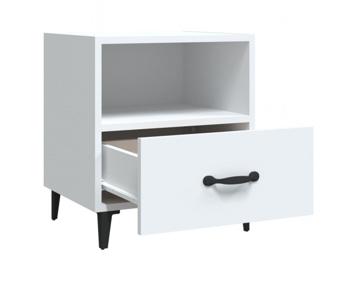 Sonata H Нощни шкафчета, 2 бр, бели, инженерно дърво