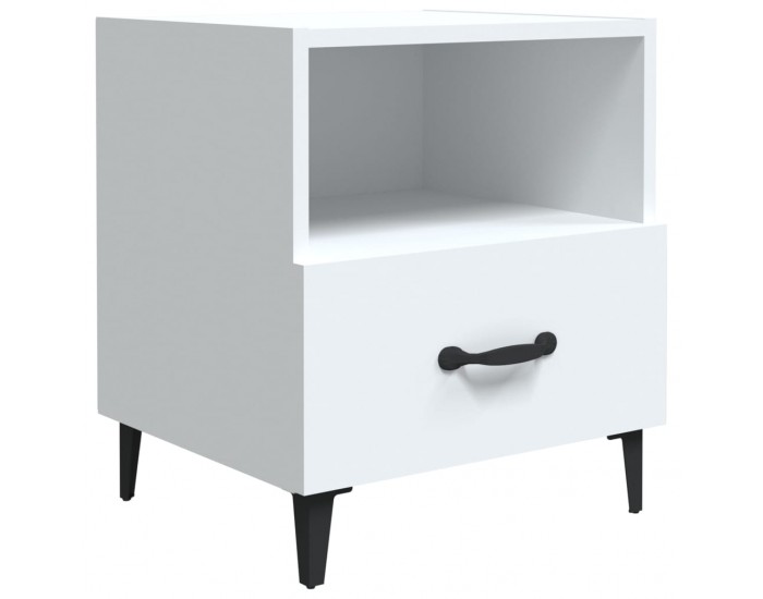 Sonata H Нощни шкафчета, 2 бр, бели, инженерно дърво