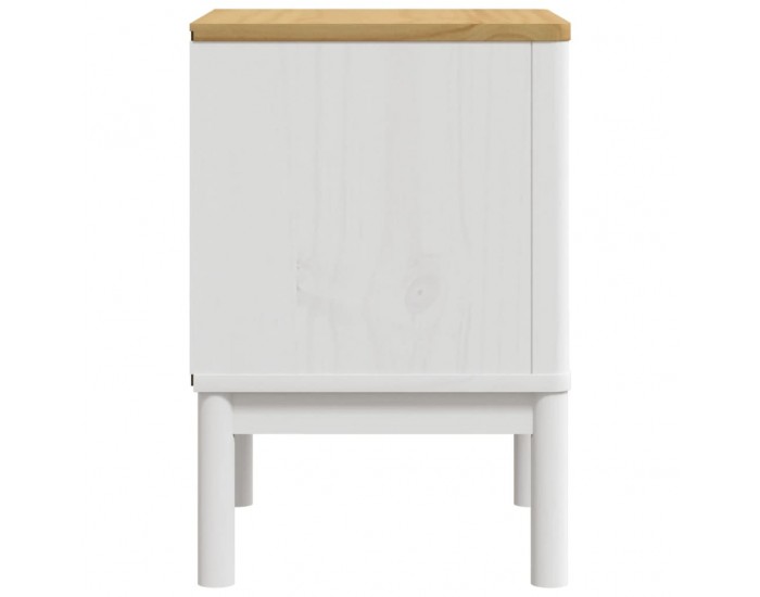 Sonata H Нощно шкафче, бяло, 45x39x57 см, борово дърво масив