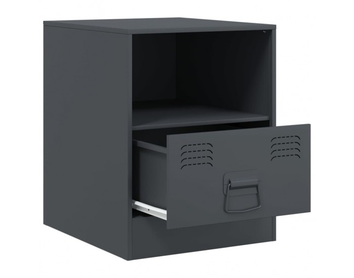 Sonata H Нощно шкафче, антрацит, 34,5x39х44 см, стомана