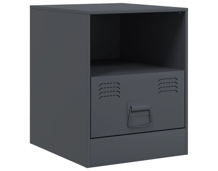 Sonata H Нощно шкафче, антрацит, 34,5x39х44 см, стомана