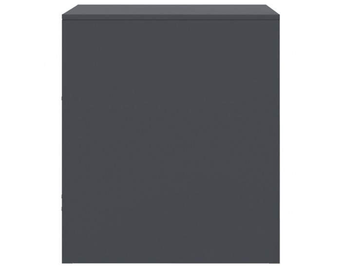 Sonata H Нощно шкафче, антрацит, 34,5x39х44 см, стомана