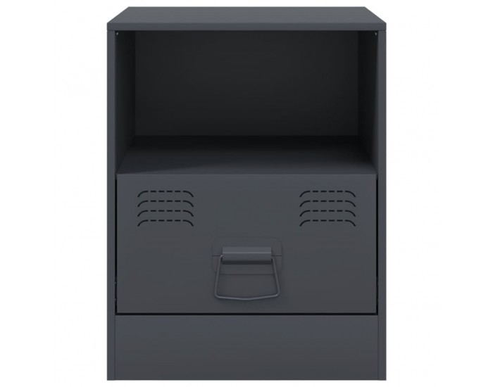 Sonata H Нощно шкафче, антрацит, 34,5x39х44 см, стомана