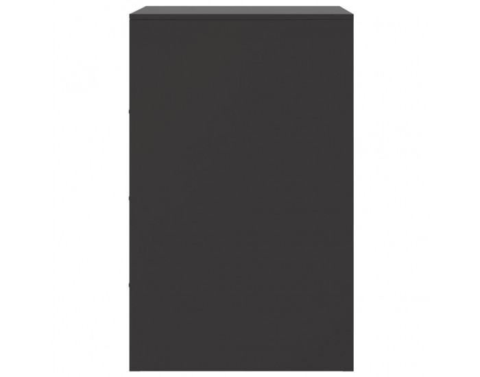 Sonata H Нощни шкафчета, 2 бр, черни, 34,5x39x62 см, стомана