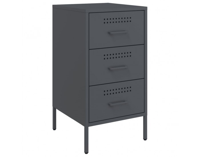 Sonata H Нощно шкафче, антрацит, 36x39x68 см, стомана