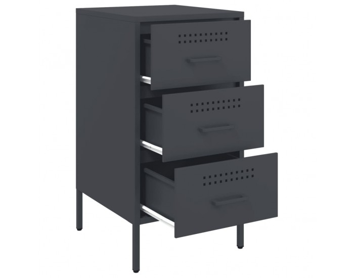 Sonata H Нощно шкафче, антрацит, 36x39x68 см, стомана