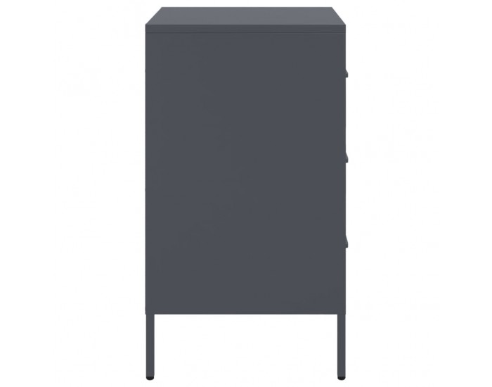 Sonata H Нощно шкафче, антрацит, 36x39x68 см, стомана