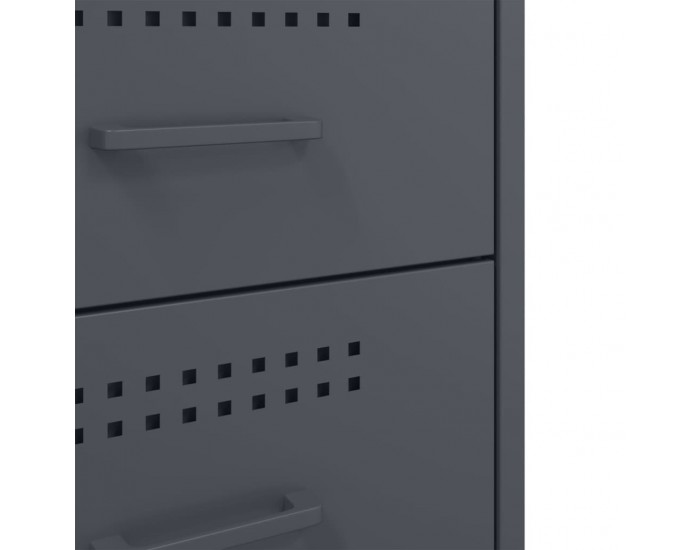 Sonata H Нощно шкафче, антрацит, 36x39x68 см, стомана