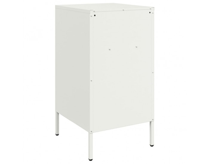 Sonata H Нощни шкафчета, 2 бр, бели, 36x39x68 см, стомана