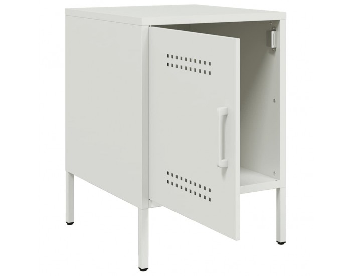 Sonata H Нощно шкафче, бяло, 36x39x50,5 см, стомана