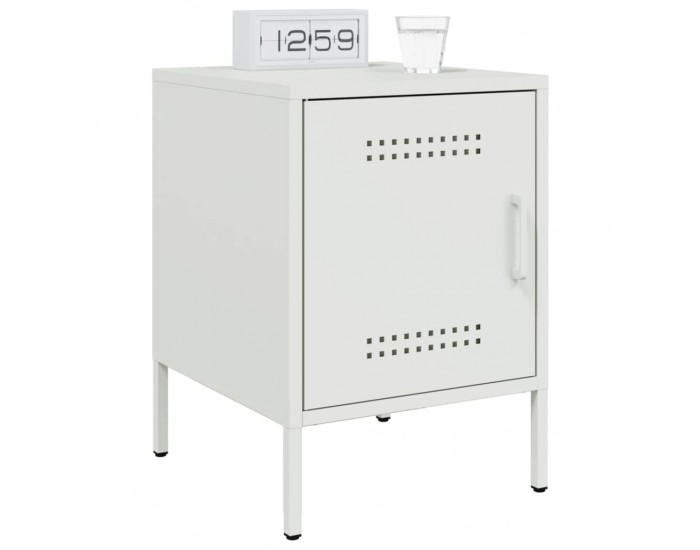 Sonata H Нощно шкафче, бяло, 36x39x50,5 см, стомана