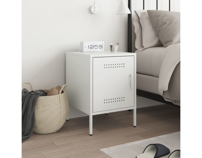 Sonata H Нощно шкафче, бяло, 36x39x50,5 см, стомана