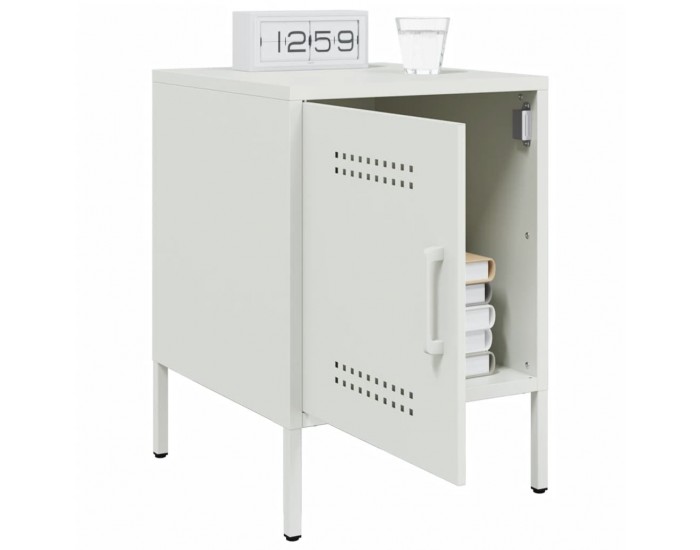 Sonata H Нощно шкафче, бяло, 36x39x50,5 см, стомана