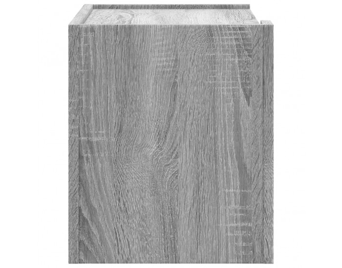 Sonata H Нощно шкафче за стенен монтаж, сив сонома, 45x30x35 см