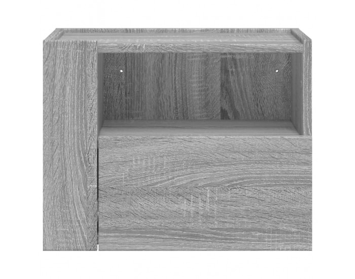 Sonata H Нощно шкафче за стенен монтаж, сив сонома, 45x30x35 см