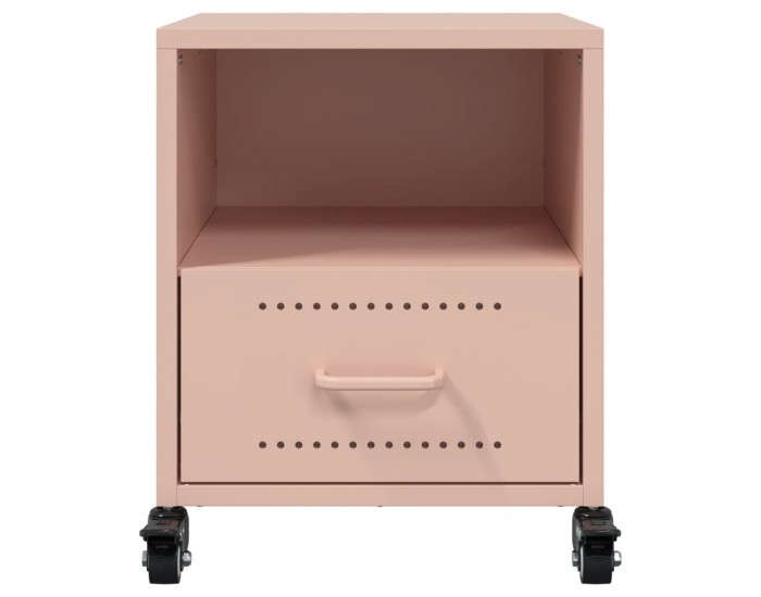 Sonata H Нощни шкафчета, 2 бр, розови, 36x39x43,5 см, стомана