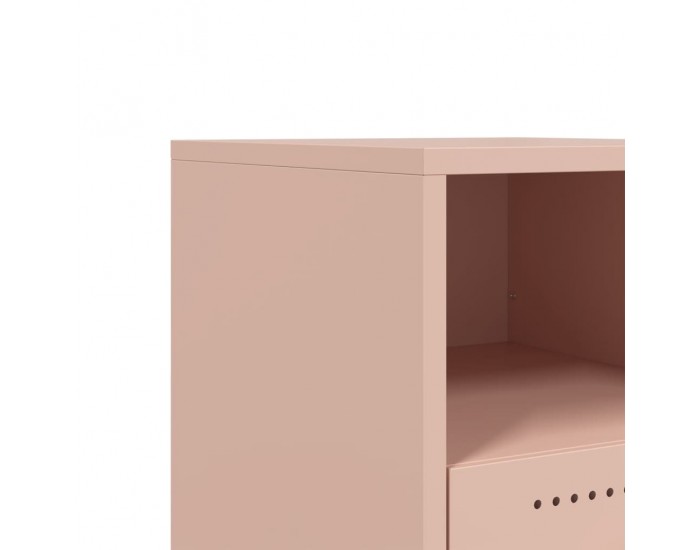 Sonata H Нощни шкафчета, 2 бр, розови, 36x39x43,5 см, стомана