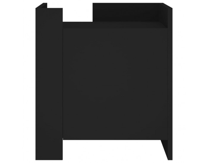 Sonata H Нощно шкафче, черно, 45x50x50 см, инженерно дърво