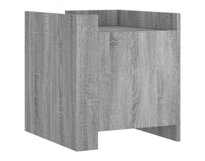 Sonata H Нощно шкафче, сив сонома, 45x50x50 см, инженерно дърво