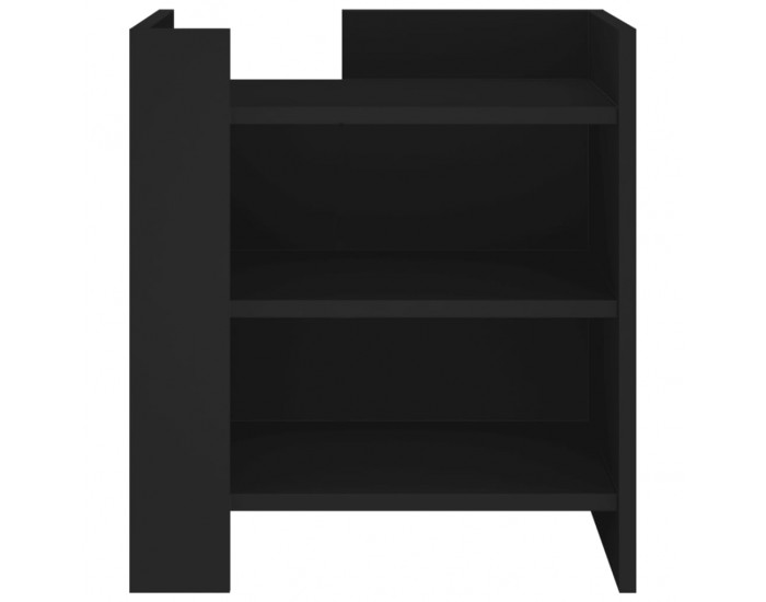 Sonata H Нощно шкафче, черно, 45x50x50 см, инженерно дърво