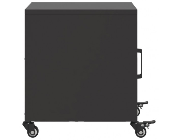 Sonata H Нощно шкафче, черно, 36x39x43,5 см, стомана