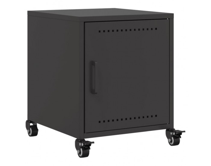 Sonata H Нощно шкафче, черно, 36x39x43,5 см, стомана