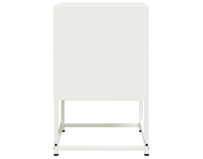 Sonata H Нощни шкафчета 2 бр бели 36x39x60,5 см стомана