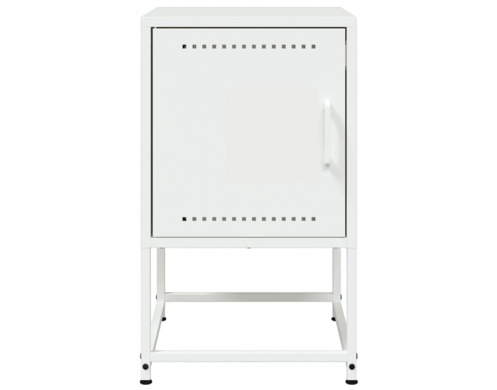 Sonata H Нощни шкафчета 2 бр бели 36x39x60,5 см стомана