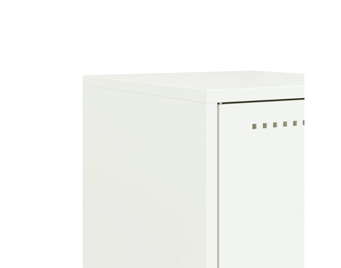 Sonata H Нощни шкафчета 2 бр бели 36x39x60,5 см стомана