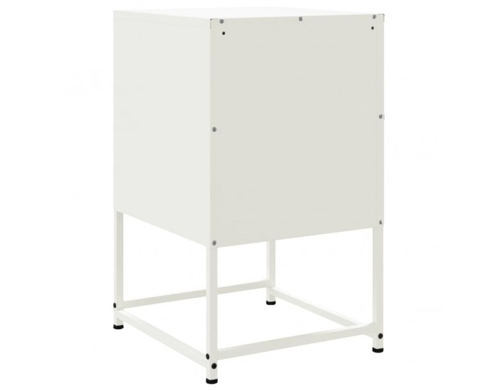 Sonata H Нощни шкафчета 2 бр бели 36x39x60,5 см стомана