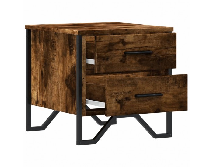 Sonata H Нощно шкафче, опушен дъб, 40x41x40 см, инженерно дърво