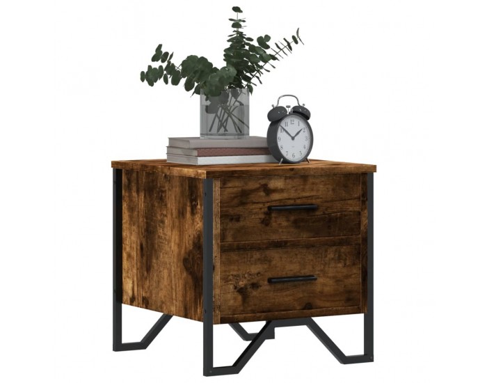 Sonata H Нощно шкафче, опушен дъб, 40x41x40 см, инженерно дърво