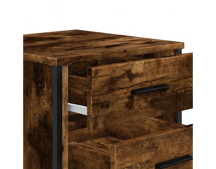 Sonata H Нощно шкафче, опушен дъб, 40x41x40 см, инженерно дърво