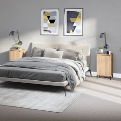 Sonata H Нощни шкафчета, 2 бр, сонома дъб, 40x35x70 см, инженерно дърво - Нощни шкафчета