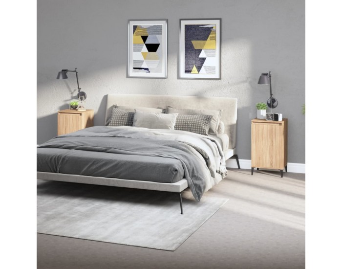 Sonata H Нощни шкафчета, 2 бр, сонома дъб, 40x35x70 см, инженерно дърво