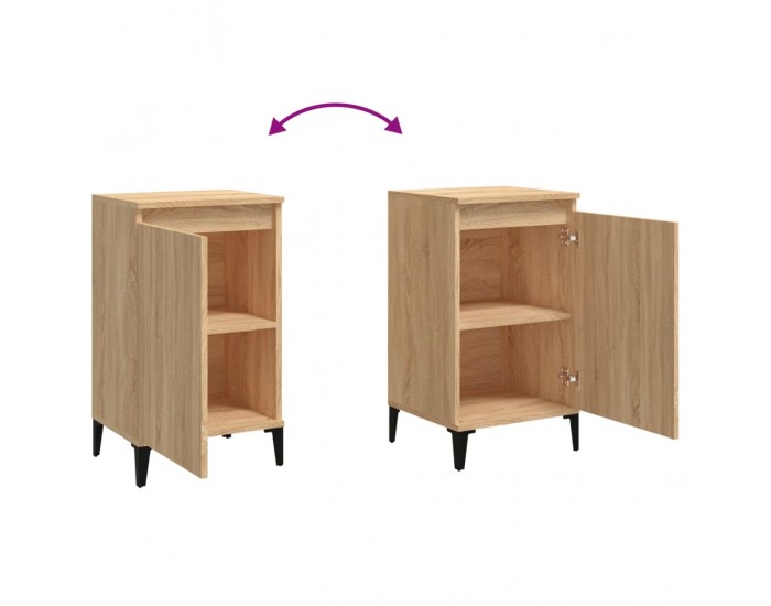 Sonata H Нощни шкафчета, 2 бр, сонома дъб, 40x35x70 см, инженерно дърво